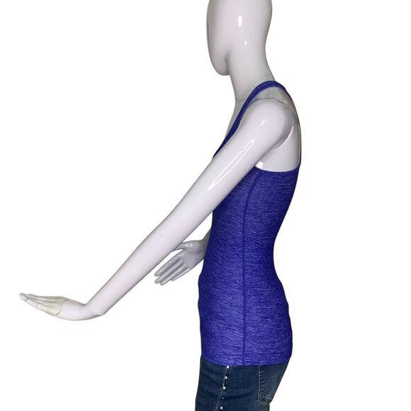 Lululemon Racer Back Tank Top Heathered Blue Size 2 - Picture 6 of 8